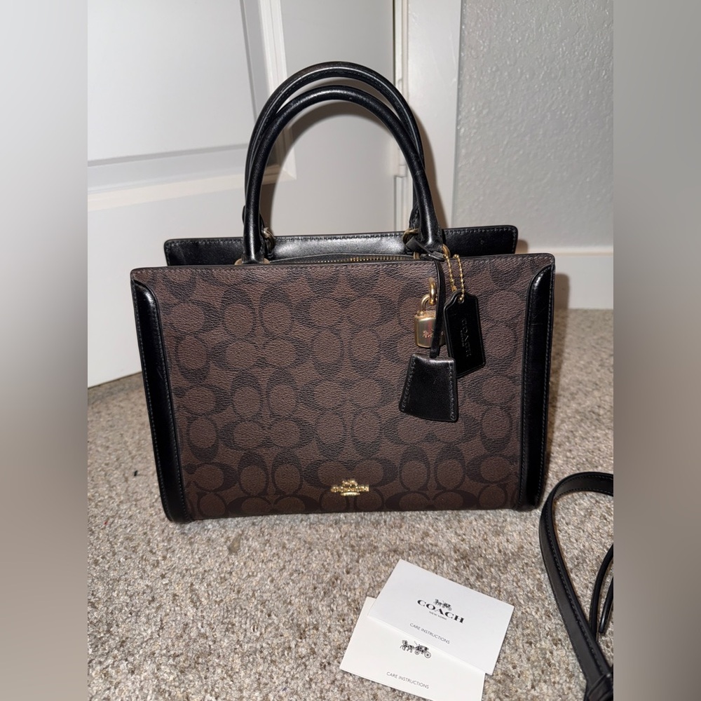 Coach ZOE CARRYALL IN SIGNATURE CANVAS OBO